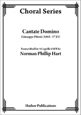 Cantate Domino SATB choral sheet music cover